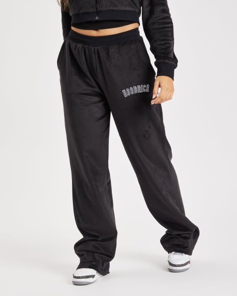 Hoodrich NZ Black/White/Lychee OG Stage Velour Open Hem Joggers