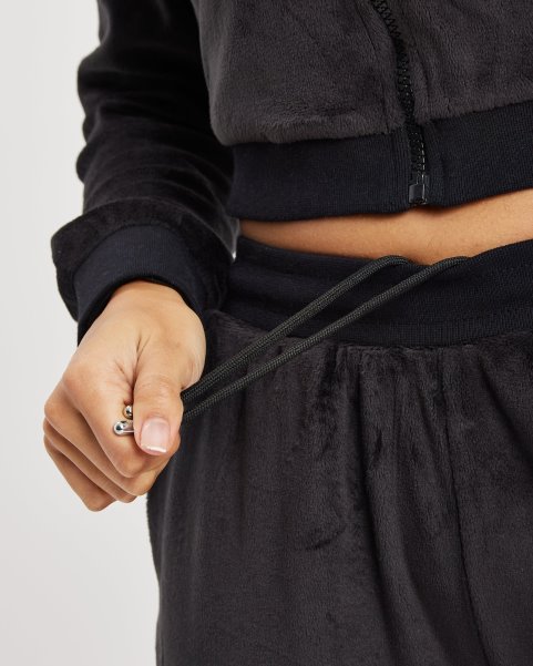 Hoodrich NZ Black/White/Lychee OG Stage Velour Open Hem Joggers