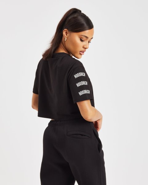 Hoodrich NZ Black/White/Pink OG Breeze Cropped T-shirt