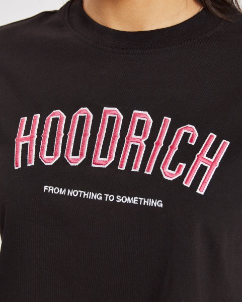 Hoodrich NZ Black/White/Pink OG Breeze Cropped T-shirt