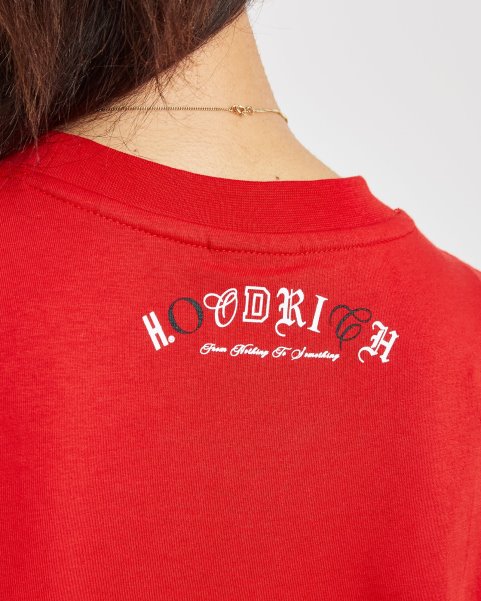 Red/White/Black Hoodrich NZ OG Calor Cropped T-shirt