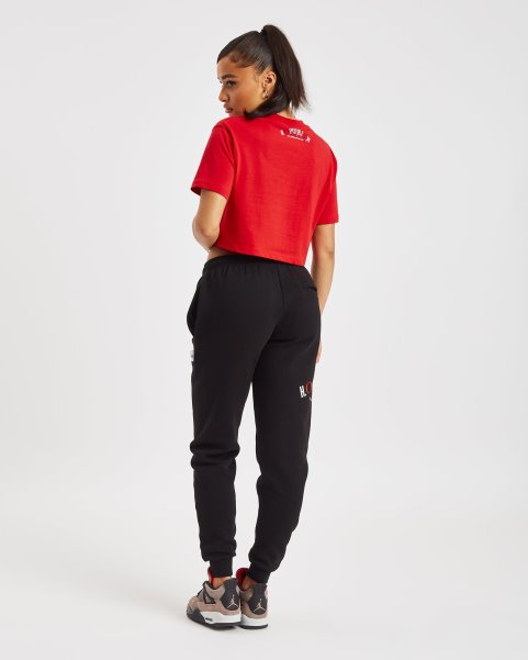 Red/White/Black Hoodrich NZ OG Calor Cropped T-shirt