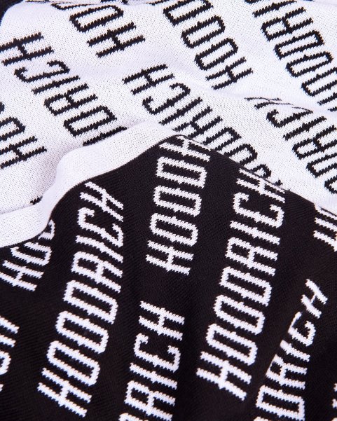 Black/White OG Logo Beanie & Reversible Scarf Hoodrich NZ